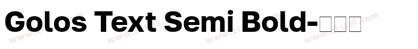Golos Text Semi Bold字体转换